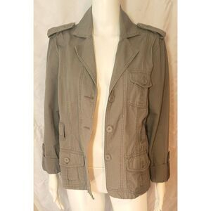 Maurice's Utility Military Button Up Jacket - Size L